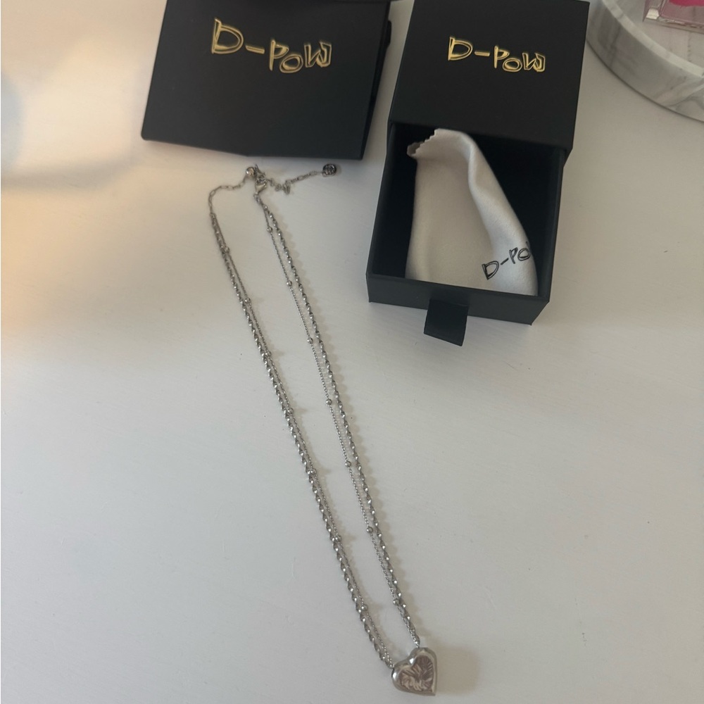 Silver Heart Necklace D-Pow